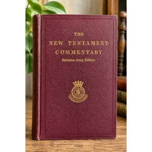 Vtg Salvation Army New Testament Commentary Hardcover General Booth Christian